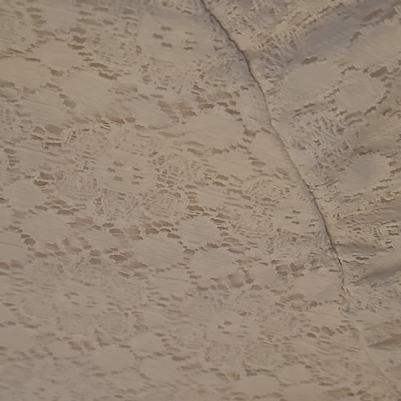 LIKE NEW Anthropologie One September White and Pink Sleeveless/Lace/Peplum Tank - Picture 8 of 11